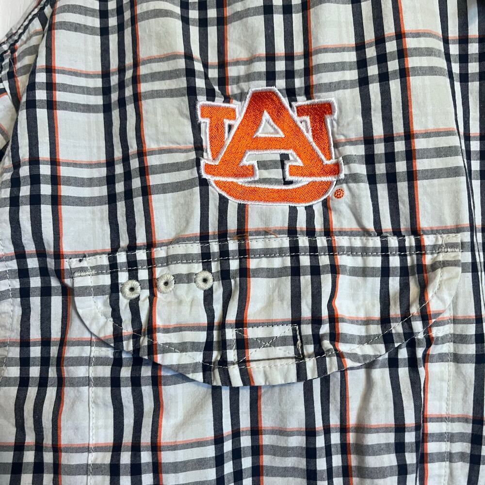 Super Bonehead/Columbia- PFG Plaid Shirt with Auburn Tiger logo - Picture 13 of 14